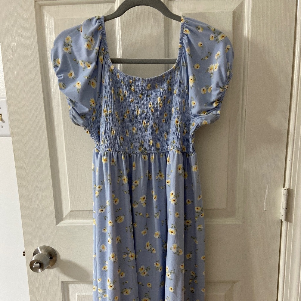 Derek Heart Blue Floral Dress